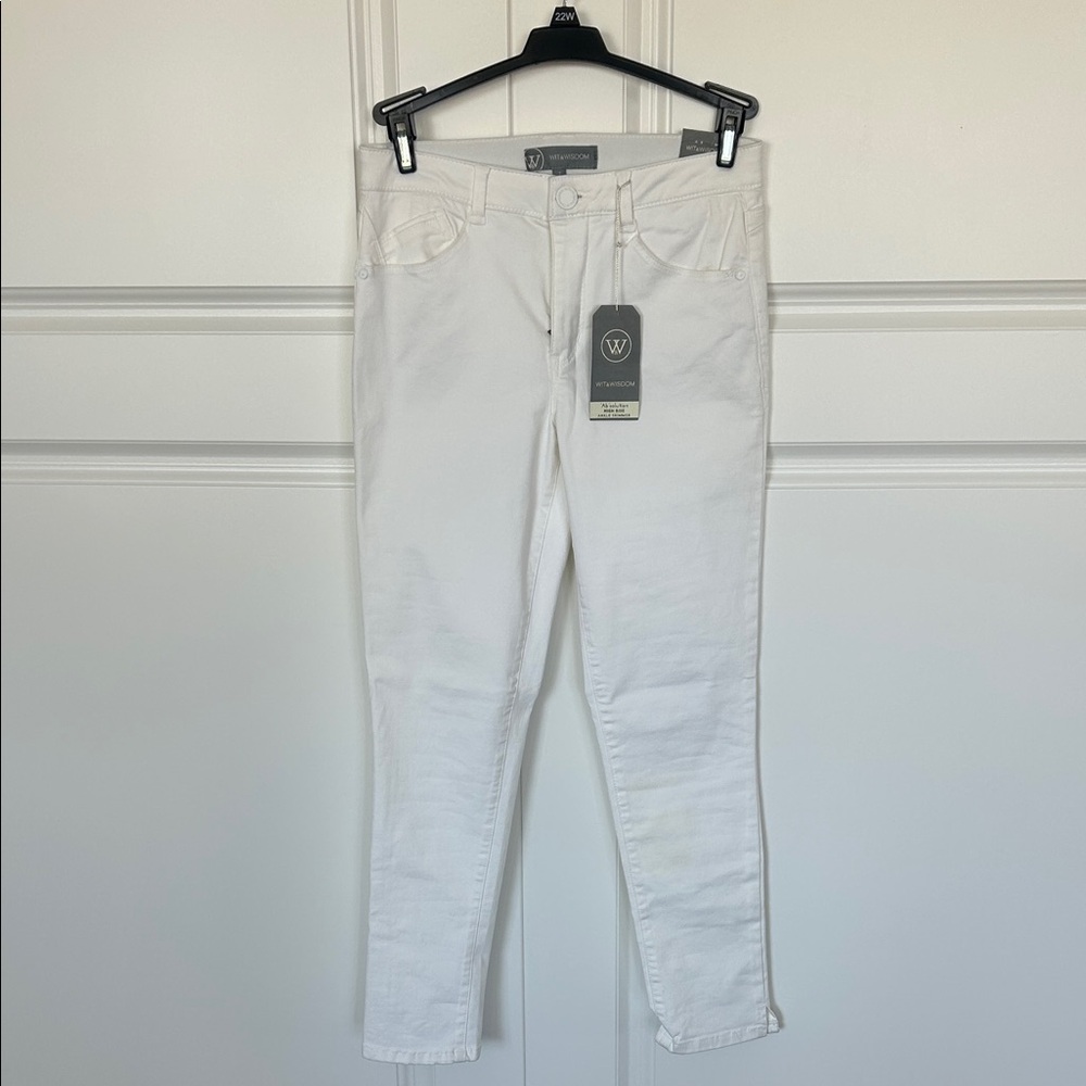 NWT Wit & Wisdom Slim White Skinny Jeans